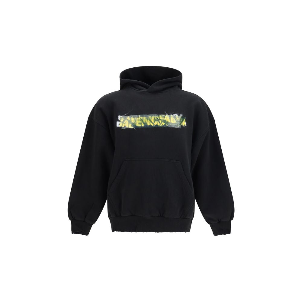 Black Cotton Sweatshirt Balenciaga