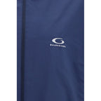 Blue Polyester Shell Jacket Balenciaga