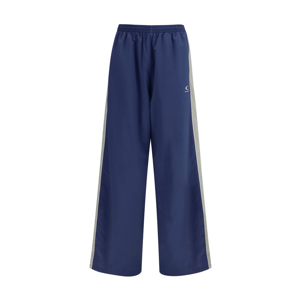 Blue Polyester Joggers (Workout Pants) Balenciaga