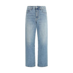 Blue Cotton Straight-Leg Jeans Gucci