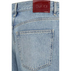 Blue Cotton Straight-Leg Jeans Gucci