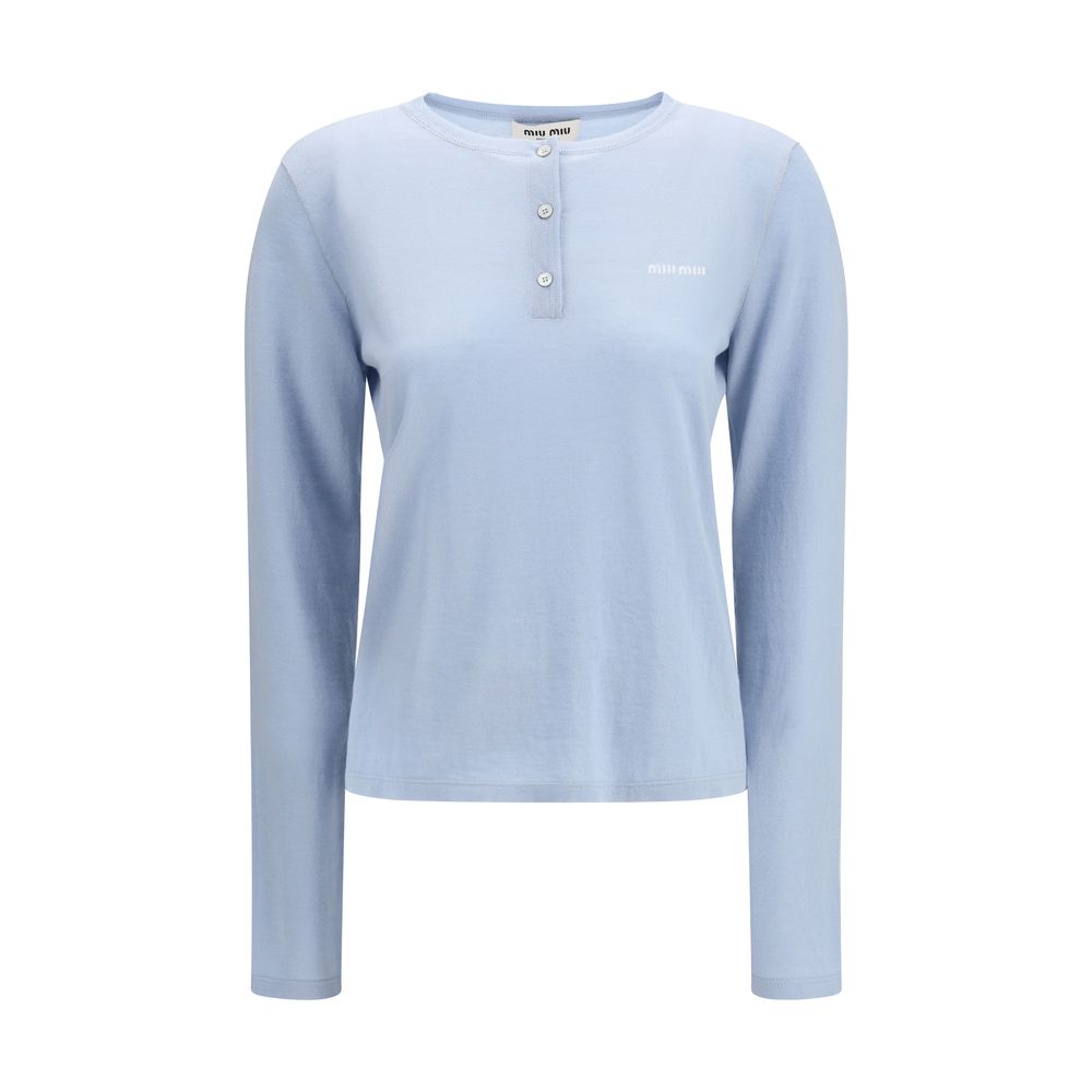Blue Cashmere Sportswear Miu Miu