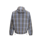 Blue Polyester Shell Jacket Burberry