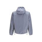 Blue Polyester Shell Jacket Burberry
