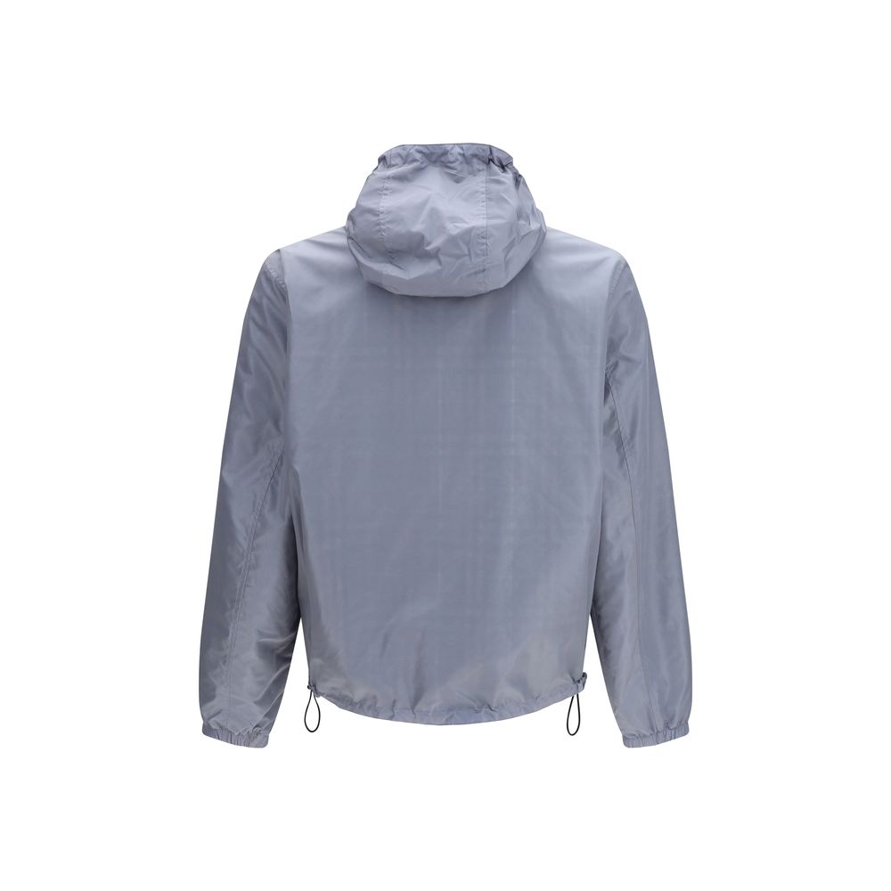 Blue Polyester Shell Jacket Burberry