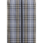 Blue Polyester Shell Jacket Burberry