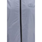 Blue Polyester Shell Jacket Burberry
