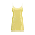 Bicolor Acetate Cocktail Dress