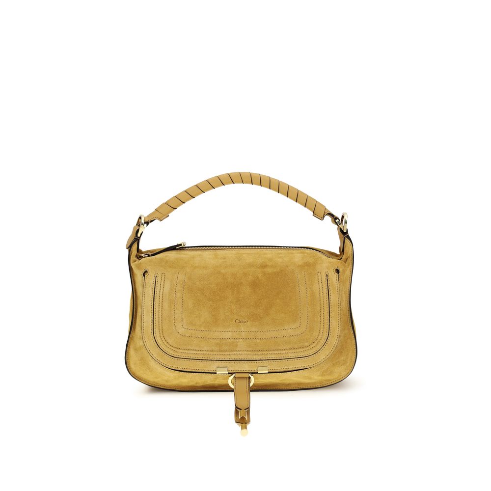 Beige Calf Leather Bos Taurus Shoulder Bag Chloé