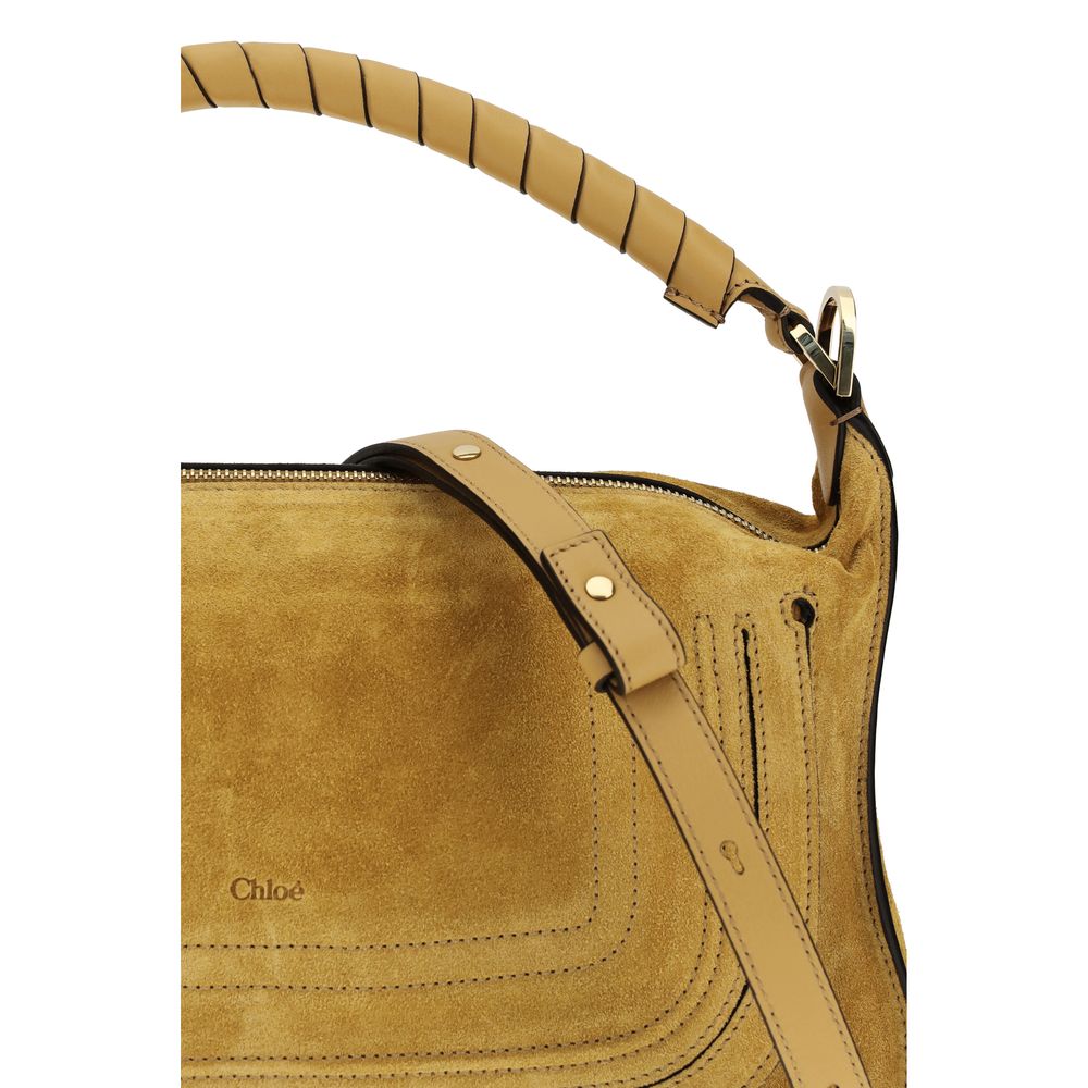 Beige Calf Leather Bos Taurus Shoulder Bag Chloé