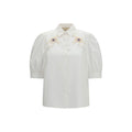 White Cotton Blouse Valentino