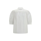 White Cotton Blouse Valentino