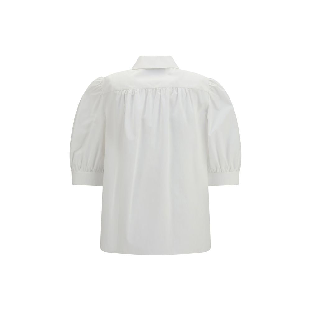 White Cotton Blouse Valentino