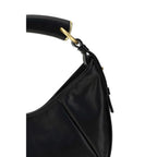 Black Calf Leather Bos Taurus Shoulder Bag Saint Laurent
