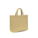 Beige Raffia Shoulder Bag Prada