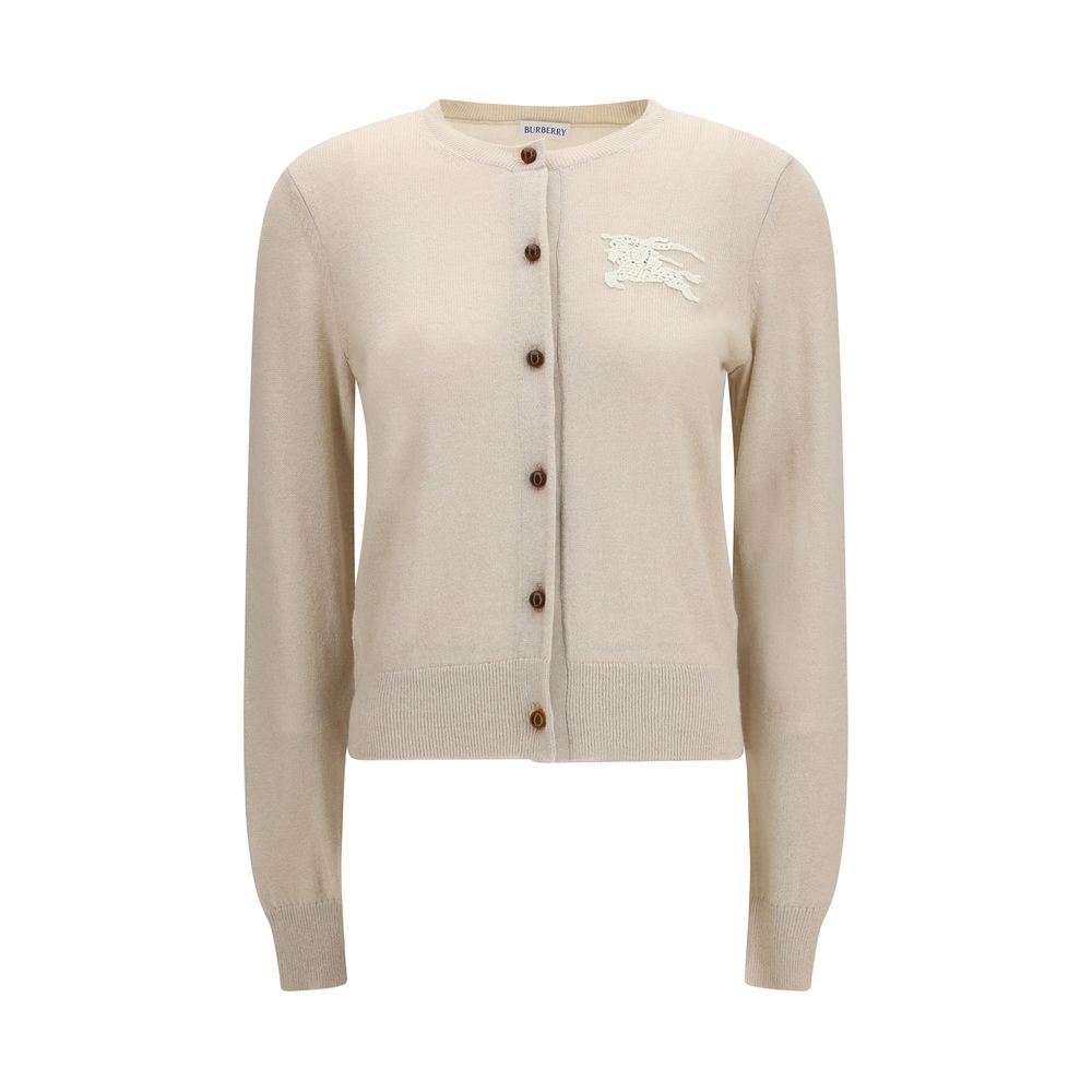 Beige Polyester Cardigan Burberry