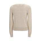 Beige Polyester Cardigan Burberry