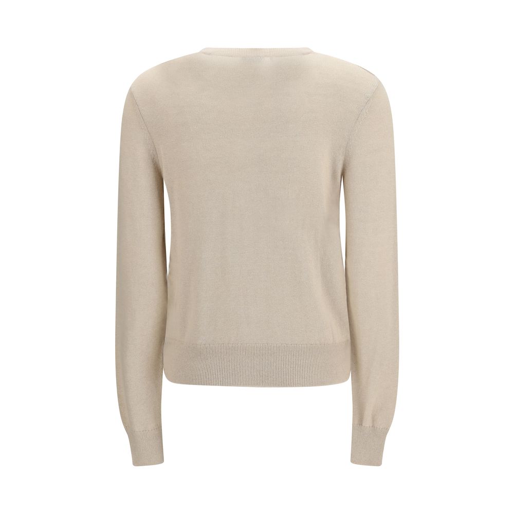 Beige Polyester Cardigan Burberry