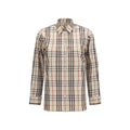 Beige Cotton Pattern Shirt Burberry