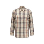 Beige Cotton Pattern Shirt Burberry