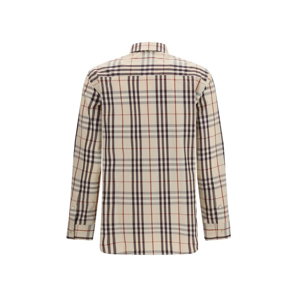 Beige Cotton Pattern Shirt Burberry