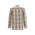 Beige Cotton Pattern Shirt Burberry