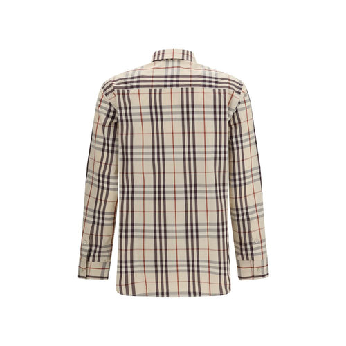 Beige Cotton Pattern Shirt Burberry