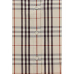 Beige Cotton Pattern Shirt Burberry