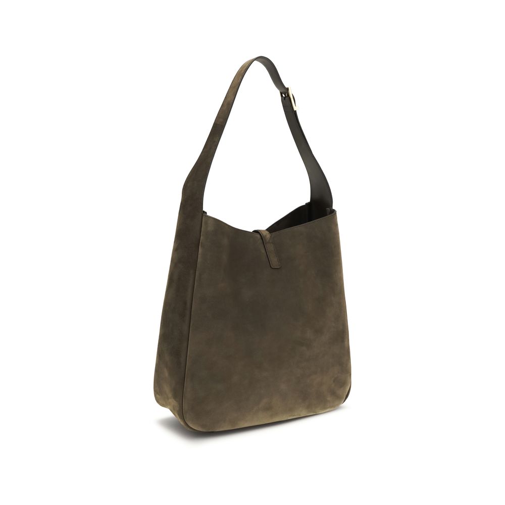 Bicolor Calf Leather Bos Taurus Shoulder Bag Saint Laurent