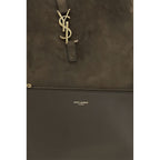 Bicolor Calf Leather Bos Taurus Shoulder Bag Saint Laurent