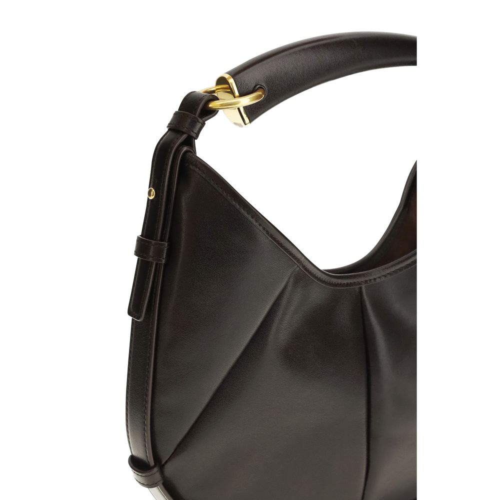 Brown Calf Leather Bos Taurus Shoulder Bag Saint Laurent