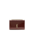 Bordeaux Calf Leather Bos Taurus Shoulder Bag Saint Laurent