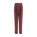 Purple Silk Dress Pants Saint Laurent