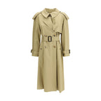 Beige Cotton Trench Coat Burberry