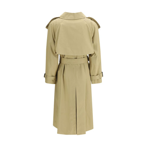 Beige Cotton Trench Coat Burberry