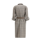 Gray Wool Casual Dress Burberry