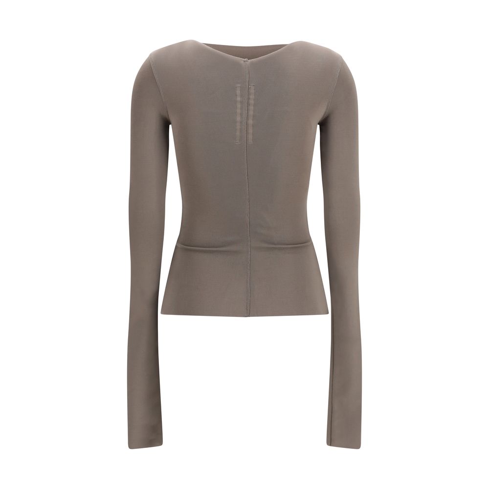 Gray Viscose Shirt Rick Owens