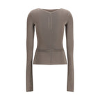 Gray Viscose Shirt Rick Owens