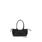Black Calf Leather Bos Taurus Shoulder Bag Balenciaga