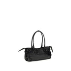 Black Calf Leather Bos Taurus Shoulder Bag Balenciaga