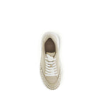 Bicolor Fabric Platform Sneakers Chloé