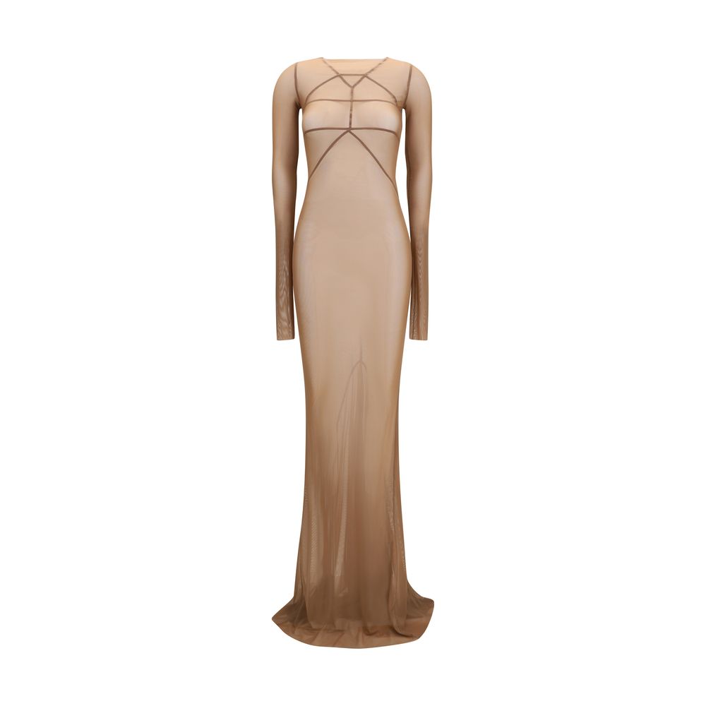 Brown Polyamide Casual Dress Rick Owens