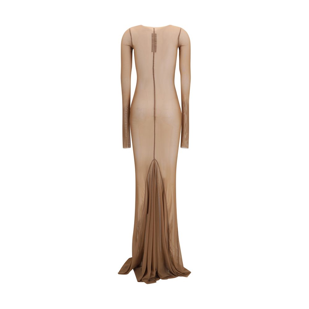 Brown Polyamide Casual Dress Rick Owens