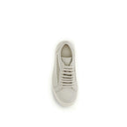 Beige Calf Leather Bos Taurus Low Top Sneakers Rick Owens