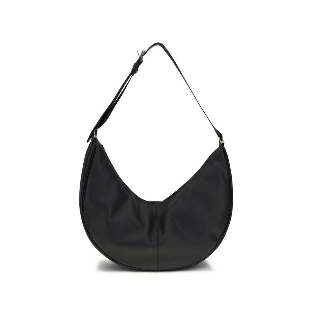Black Calf Leather Bos Taurus Shoulder Bag Fendi