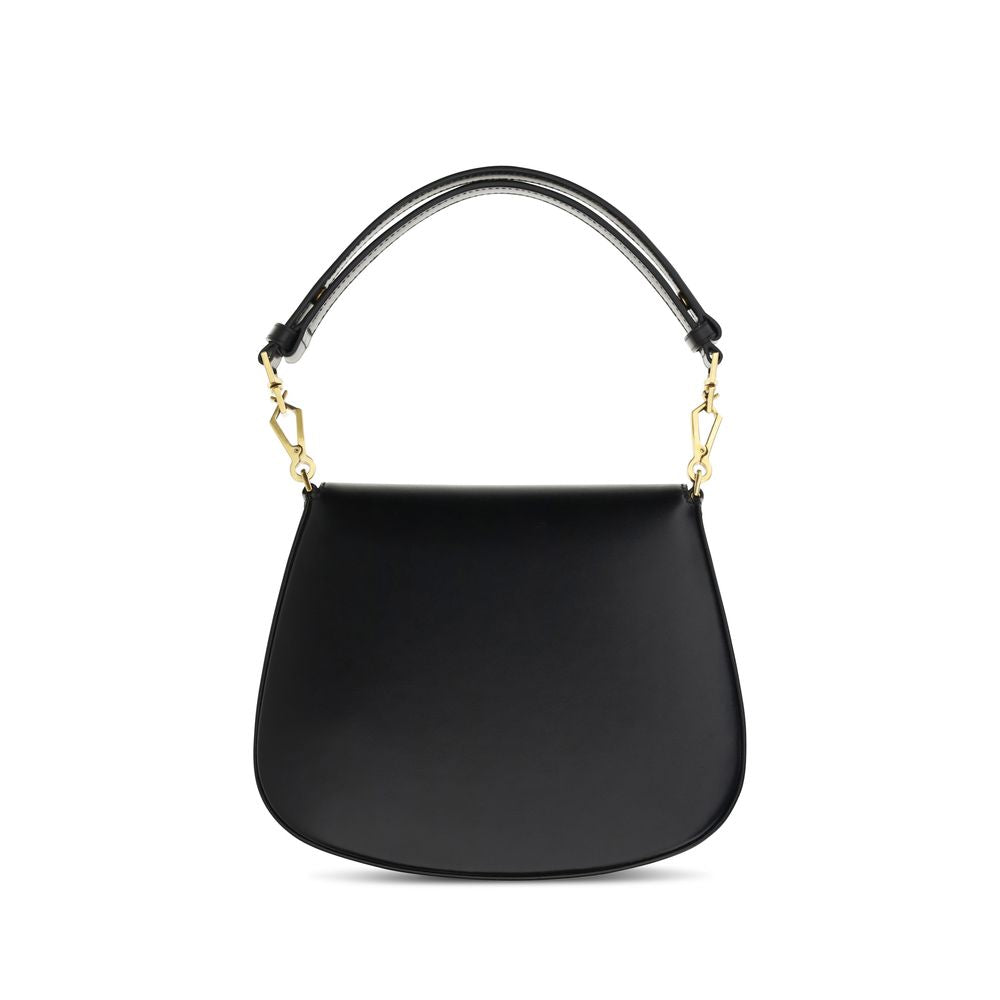 Black Calf Leather Bos Taurus Handbag Saint Laurent