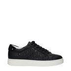Black Leather Low Top Sneakers Jimmy Choo