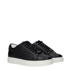Black Leather Low Top Sneakers Jimmy Choo