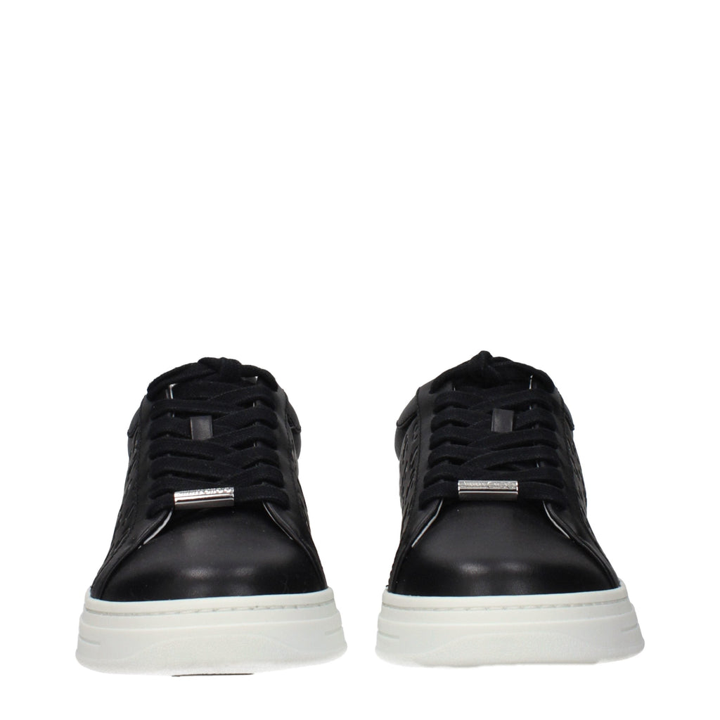 Black Leather Low Top Sneakers Jimmy Choo