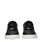 Black Leather Low Top Sneakers Jimmy Choo